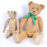 PAIR OF ANTIQUE GERMAN STEIFF MOHAIR TEDDY BEARS