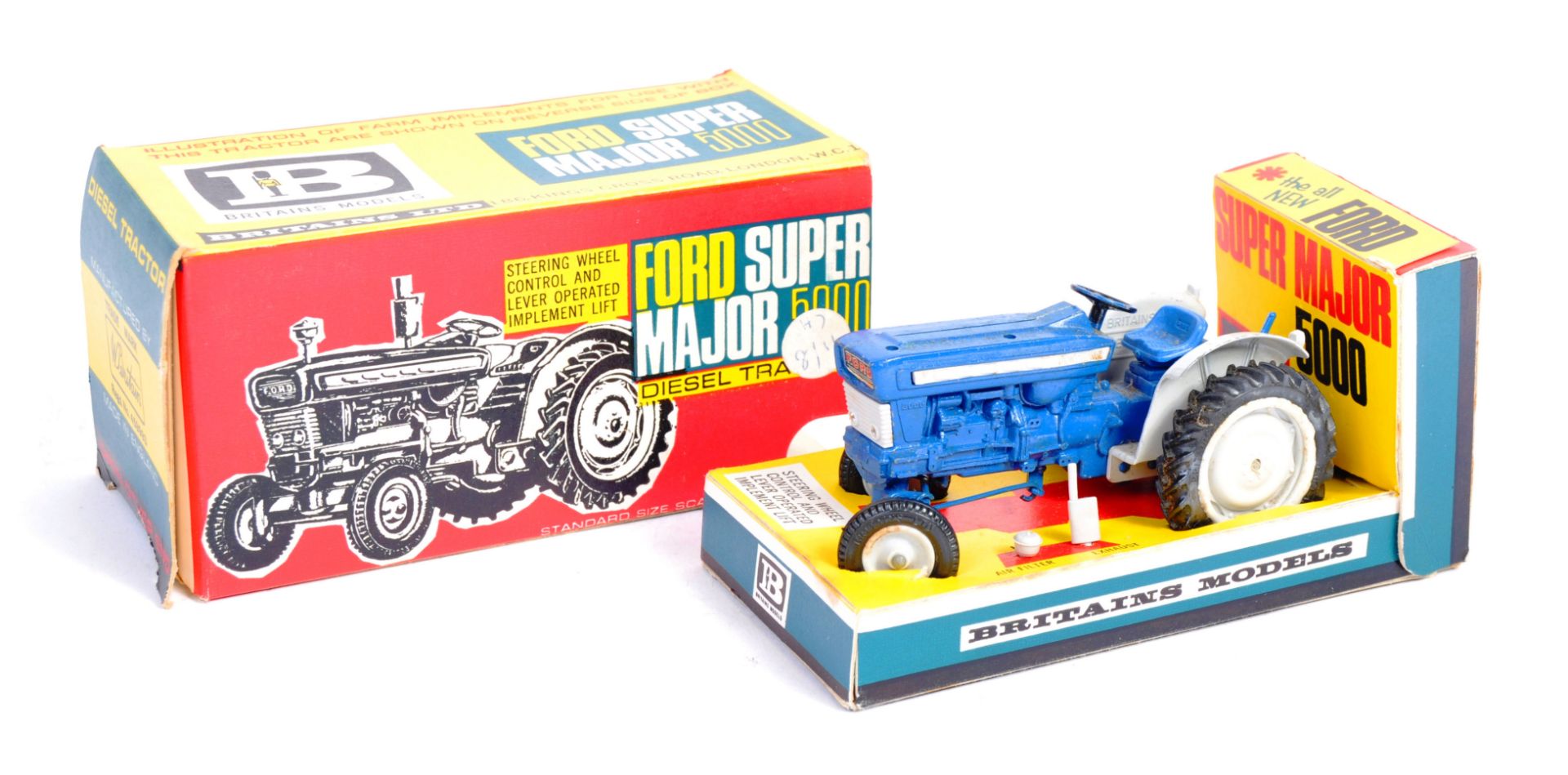 VINTAGE BRITAINS FARM DIECAST MODEL FORDSON MAJOR 5000 TRACTOR - Bild 2 aus 7