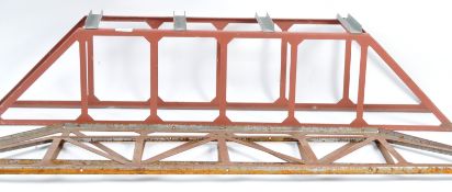 PAIR OF G SCALE GARDEN RAILWAY METAL BRIDGES