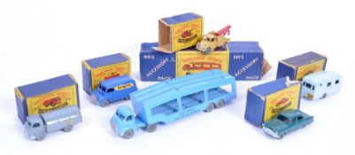 COLLECTION OF VINTAGE MATCHBOX MOKO LESNEY BOXED DIECAST MODELS