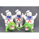 VINTAGE KENNER THE REAL GHOSTBUSTERS STAY PUFT & SLIMER FIGURES