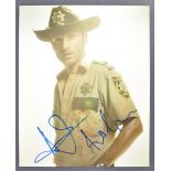 THE WALKING DEAD - ANDREW LINCOLN - SIGNED PHOTOGRAPH