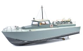 VINTAGE RADIO CONTROLLED MODEL OF A WWII MOTOR TORPEDO BOAT