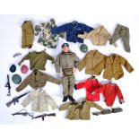 COLLECTION OF VINTAGE PALITOY ACTION MAN ACCESSORIES & FIGURE