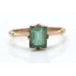 A 9ct Gold & Tourmaline Ring