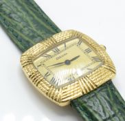 1973 18CT GOLD DELANEAU - DELANEA HANDMADE WRIST W