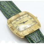 1973 18CT GOLD DELANEAU - DELANEA HANDMADE WRIST W