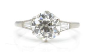 An Art Deco Platinum & Diamond Ring