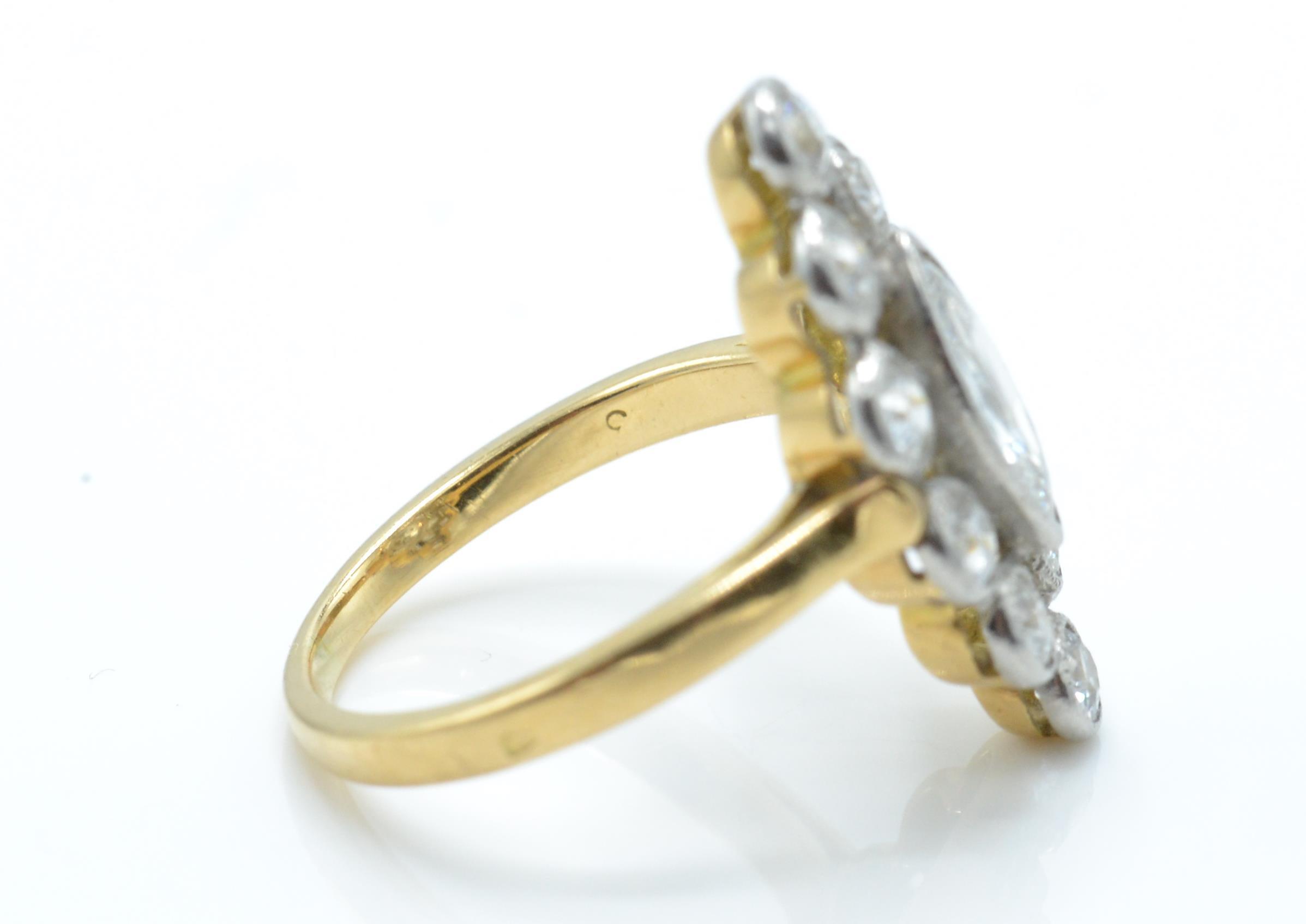 An early 20th century French 18ct gold and diamond ring. - Image 4 of 4