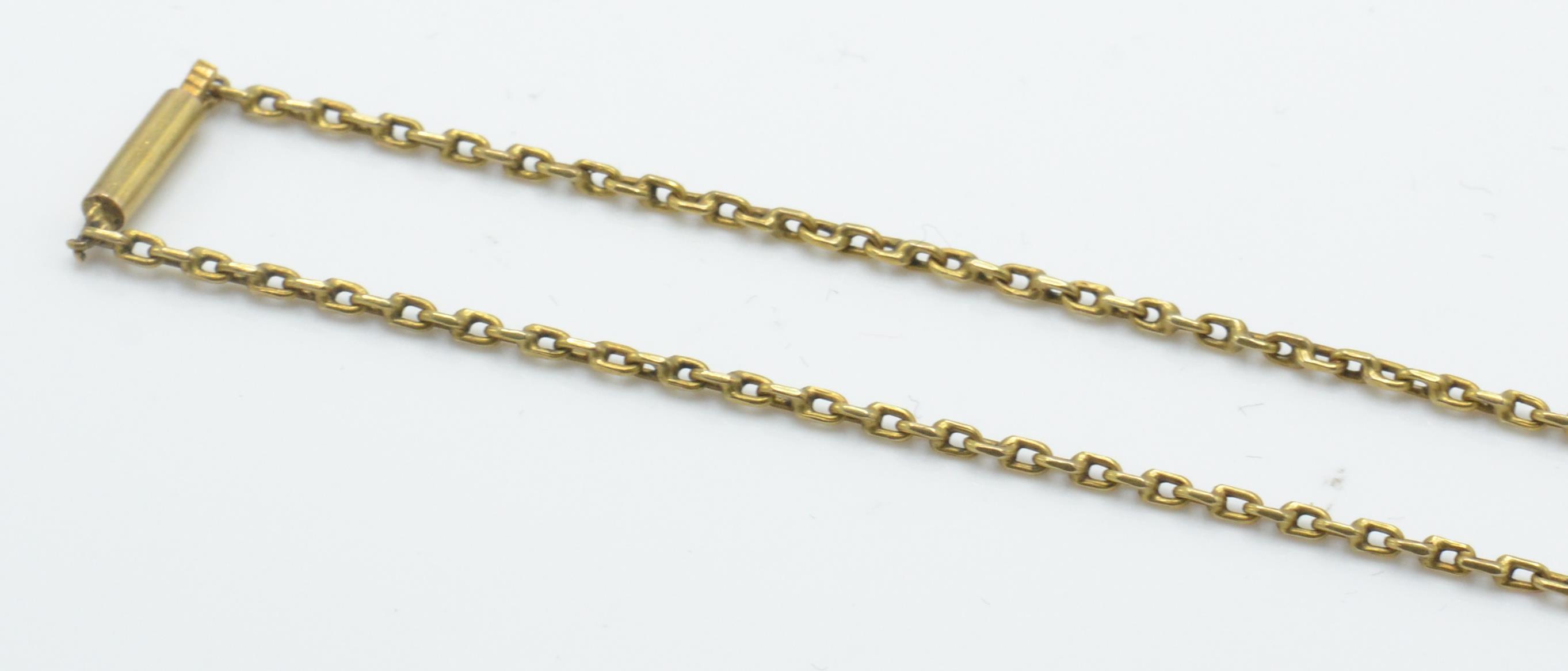 A late 19th Century gold necklace set with faceted - Image 10 of 11