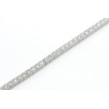 A Platinum & Diamond Tennis Bracelet