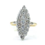 A French 18ct Gold & Diamond Ring