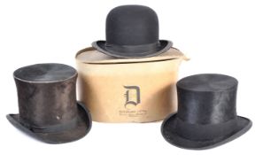 UNIFORMS AND FANCY DRESS - A COLLECTION OF THREE VICTORIAN STYLE HATS.