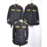 UNIFORMS & FANCY DRESS - A COLLECTION OF THREE ROYAL NAVY BANDSMAN UNIFORM JACKETS.