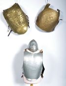 UNIFORMS AND FANCY DRESS - A COLLECTION OF MEDIEVAL KNIGHTS ARMOUR FOR RE-ENACTMENT.