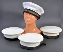 UNIFORMS AND FANCY DRESS - A GROUP OF FOUR NAVY MARINE SAILOR BERETS.