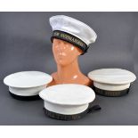 UNIFORMS AND FANCY DRESS - A GROUP OF FOUR NAVY MARINE SAILOR BERETS.
