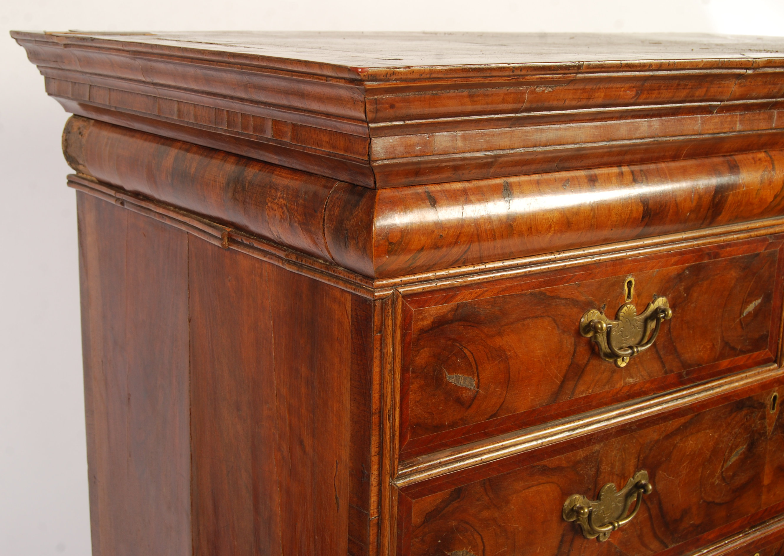 LATE 17TH / 18TH CENTURY WALNUT CHEST ON STAND - Image 5 of 11