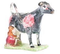 EARLY 19TH CENTURY GEORGIAN ANTIQUE COW CREAMER JU