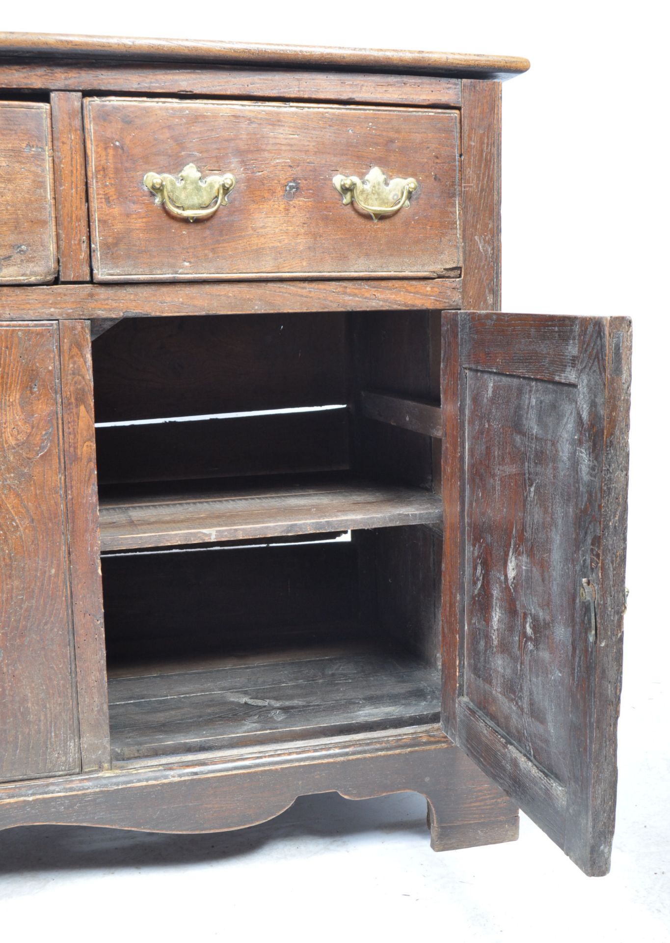 18TH CENTURY GEORGIAN ANTIQUE ELM DRESSER BASE - Bild 7 aus 7