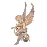 VICTORIAN 19TH CENTURY GILT ORMOLU CHERUB / PUTTI