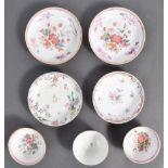 COLLECTION OF 18TH CENTURY CHINESE PORCELAIN TEA BOWLS AND PLATES