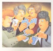 AFTER BERYL COOK SIGNED PRINT ENTITLED ' A FULL HOUSE '