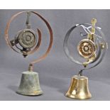 PAIR OF EARLY 19TH CENTURY ENGLISH ANTIQUE SERVANTS BELLS