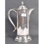 19TH CENTURY SILVER PLATED HOLY WATER JUG