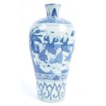 18TH CENTURY CHINESE ANTIQUE PORCELAIN MEIPING VASE