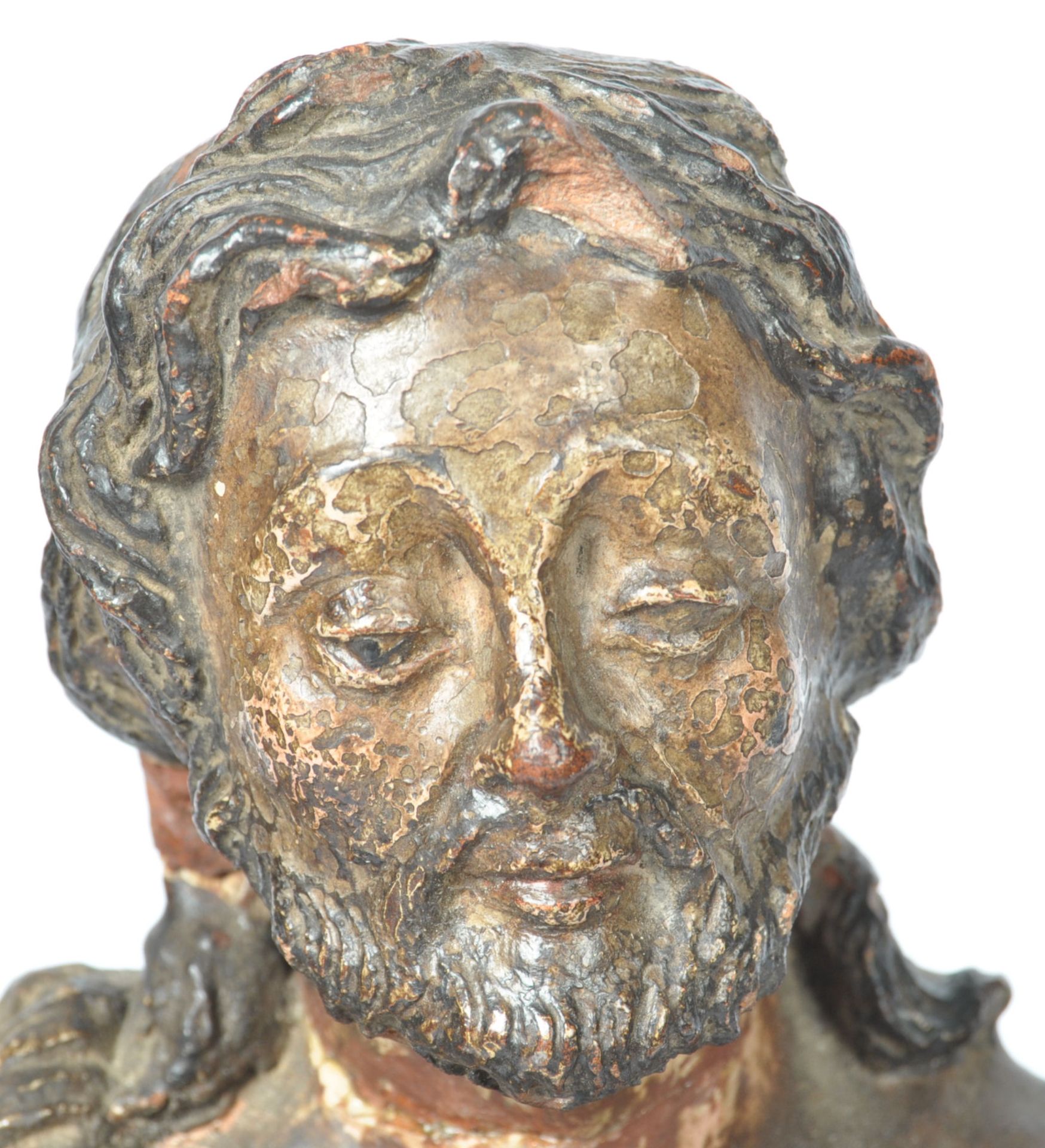 19TH CENTURY TERRACOTTA FIGURE OF JOHN THE BAPTIST - Bild 2 aus 5