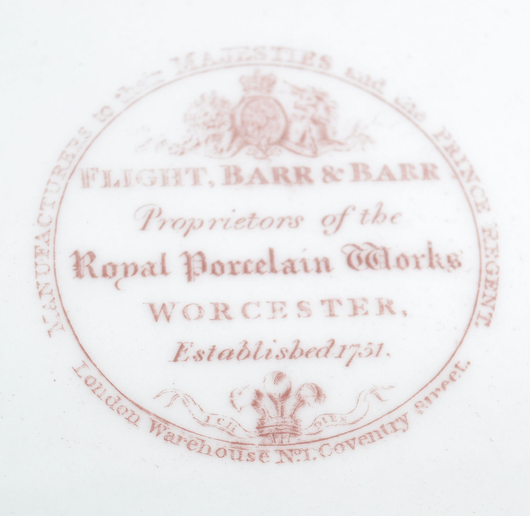 COLLECTION OF EARLY WORCESTER CABINET PLATES. - Image 8 of 9