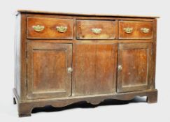 18TH CENTURY GEORGIAN ANTIQUE ELM DRESSER BASE