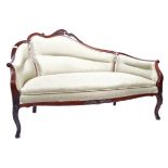 19TH CENTURY FRENCH MAHOGANY SOFA SETTEE