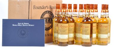 RARE CASE OF ISLE OF ARRAN FOUNDERS RESERVE SCOTCH WHISKY