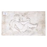 18TH / 19TH CENTURY ITALIAN MARBLE PANEL OF WINGED PUTTI