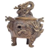 CHINESE ANTIQUE CAST BRONZE CENSER