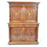 ANTIQUE FLEMISH OAK CABINET / KITCHEN DRESSER