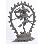 ANTIQUE INDIAN BRONZE FIGURINE OF SHIVA NATARAJA