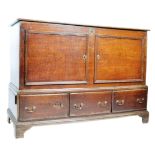 18TH CENTURY GEORGIAN ENGLISH MULE CHEST ON STAND