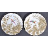 PAIR OF MID 19TH CENTURY ENGLISH CABINET PLATES