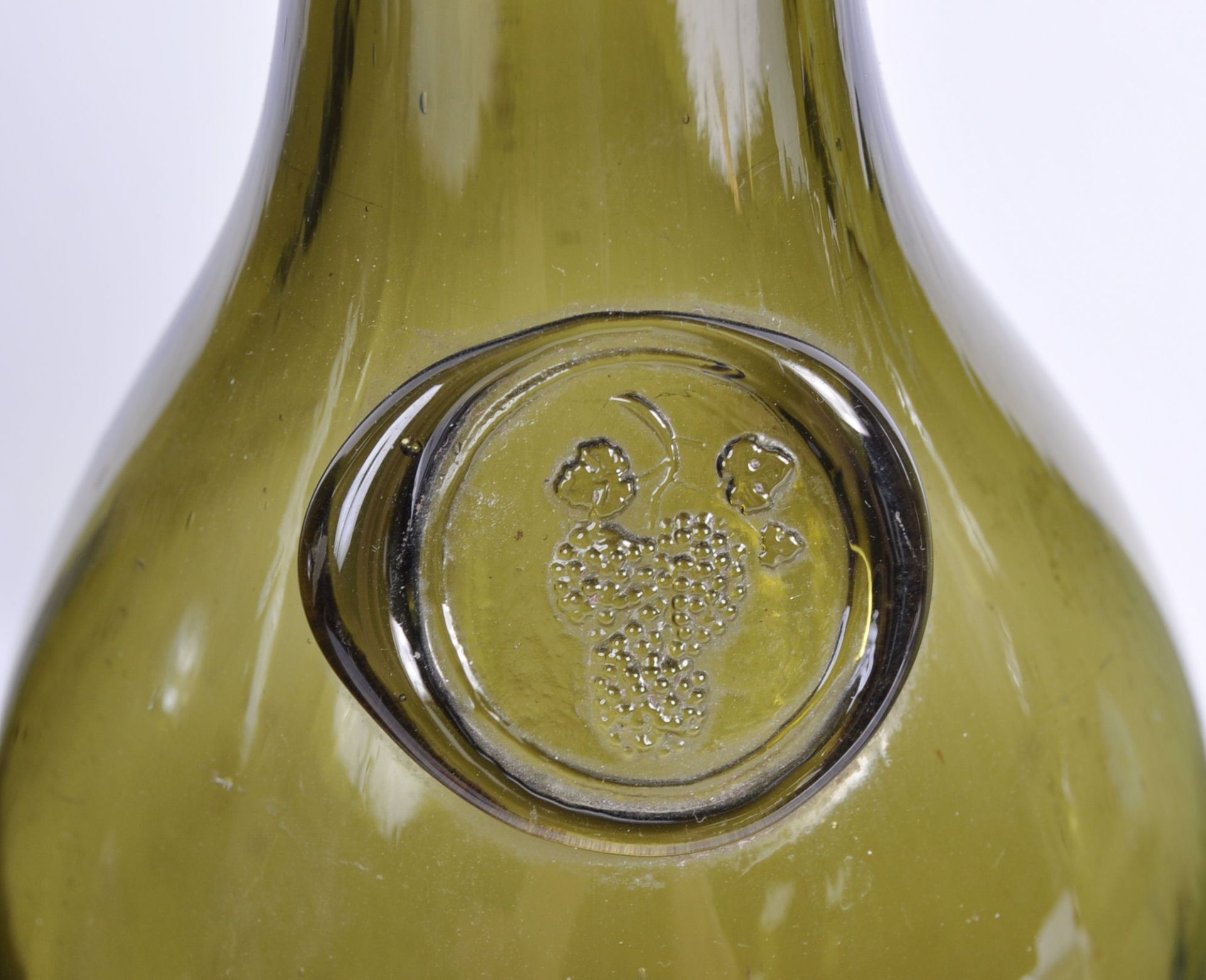 COLLECTION OF FOUR ANTIQUE GLASS WINE BOTTLES - Image 5 of 6