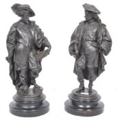 A PAIR OF 19TH CENTURY FRENCH SPELTER FIGURINES