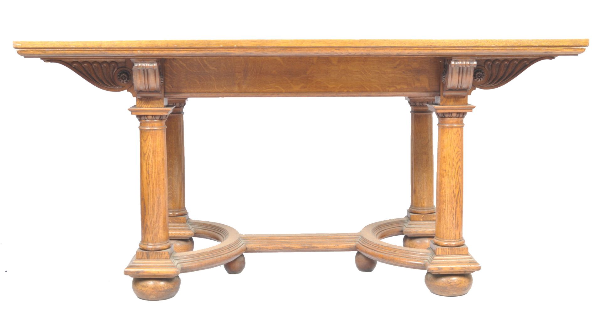 STUNNING 19TH CENTURY GOTHIC OAK DINING TABLE