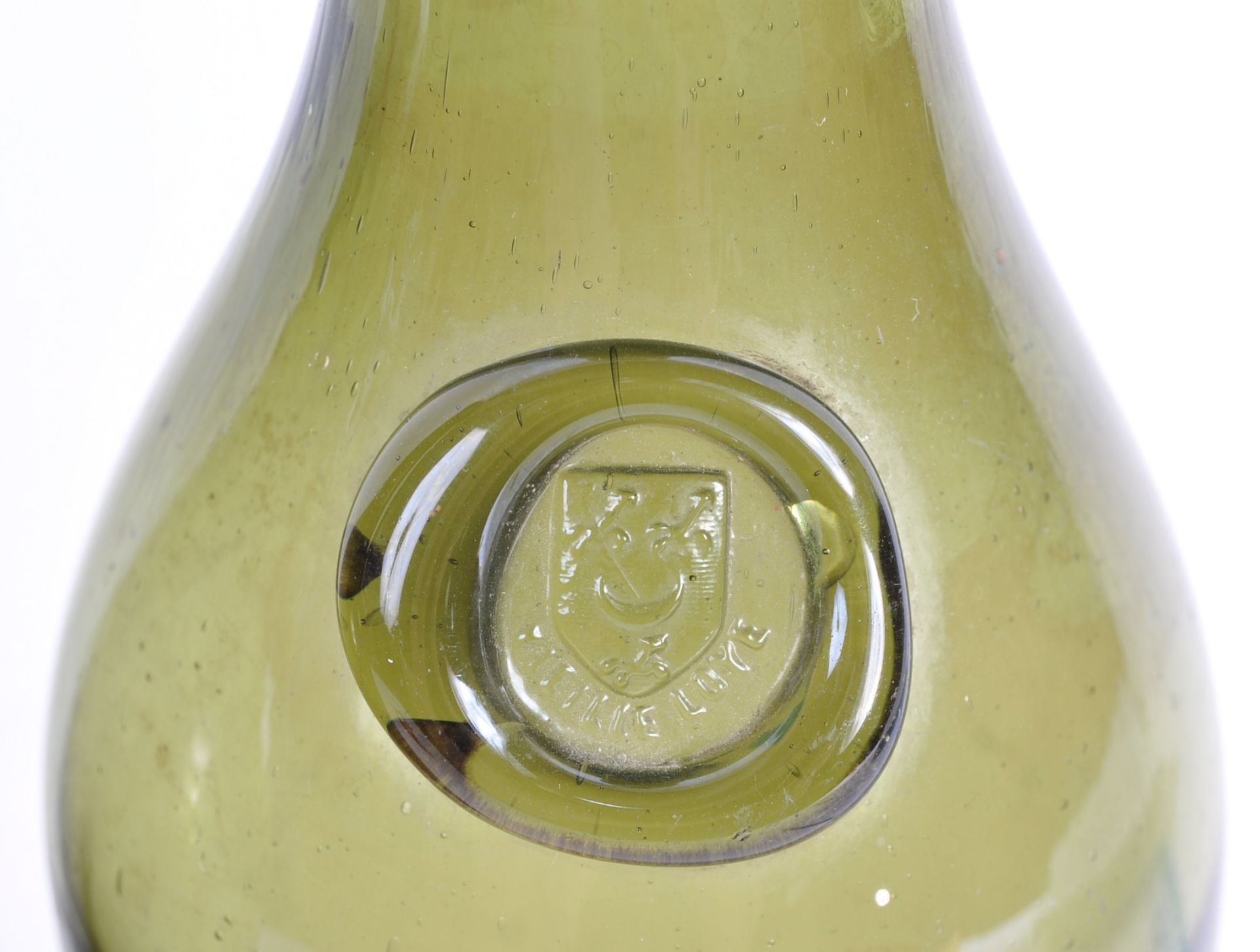 COLLECTION OF FOUR ANTIQUE GLASS WINE BOTTLES - Image 4 of 6