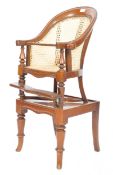 19TH CENTURY VICTORIAN ENGLISH ANTIQUE HIGH CHAIR