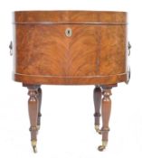 EARLY 19TH CENTURY GEORGIAN REGENCY WALNUT WINE COOLER