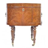 EARLY 19TH CENTURY GEORGIAN REGENCY WALNUT WINE COOLER