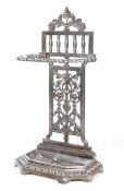 19TH CENTURY COALBROOKDALE MANNER CAST IRON STICK STAND