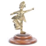 ANTIQUE CHINESE CAST BRASS FIGURINE OF A DANCING F
